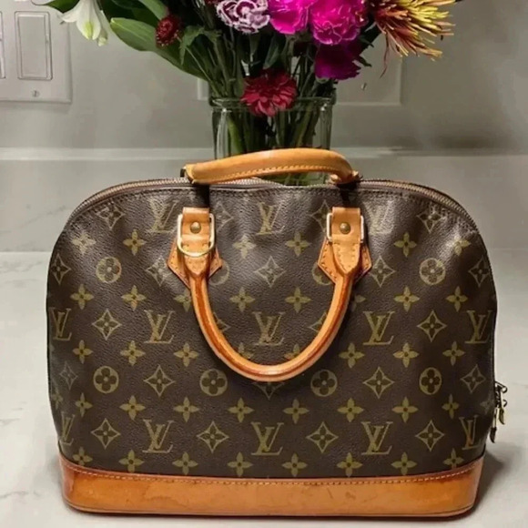 Vintage LOUIS VUITTON Monogram Alma PM Handbag Satchel Tote Bag LV EUC + COA - Picture 1 of 16
